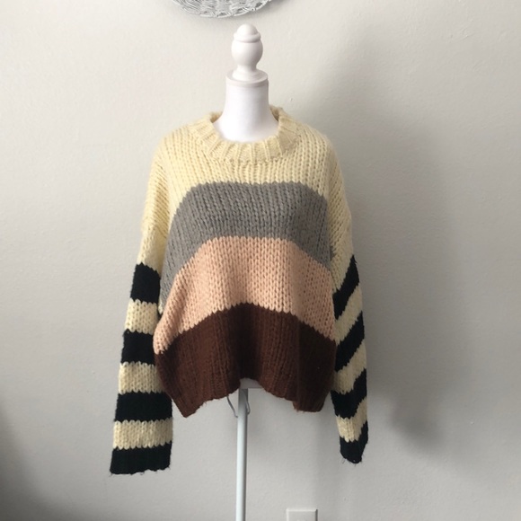 Volcom Sweaters - 5 for 25! NWOT Volcom Striped Chunky Knit Sweater